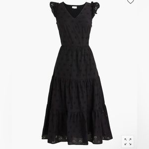 J. Crew Factory Cotton eyelet midi dress size 00